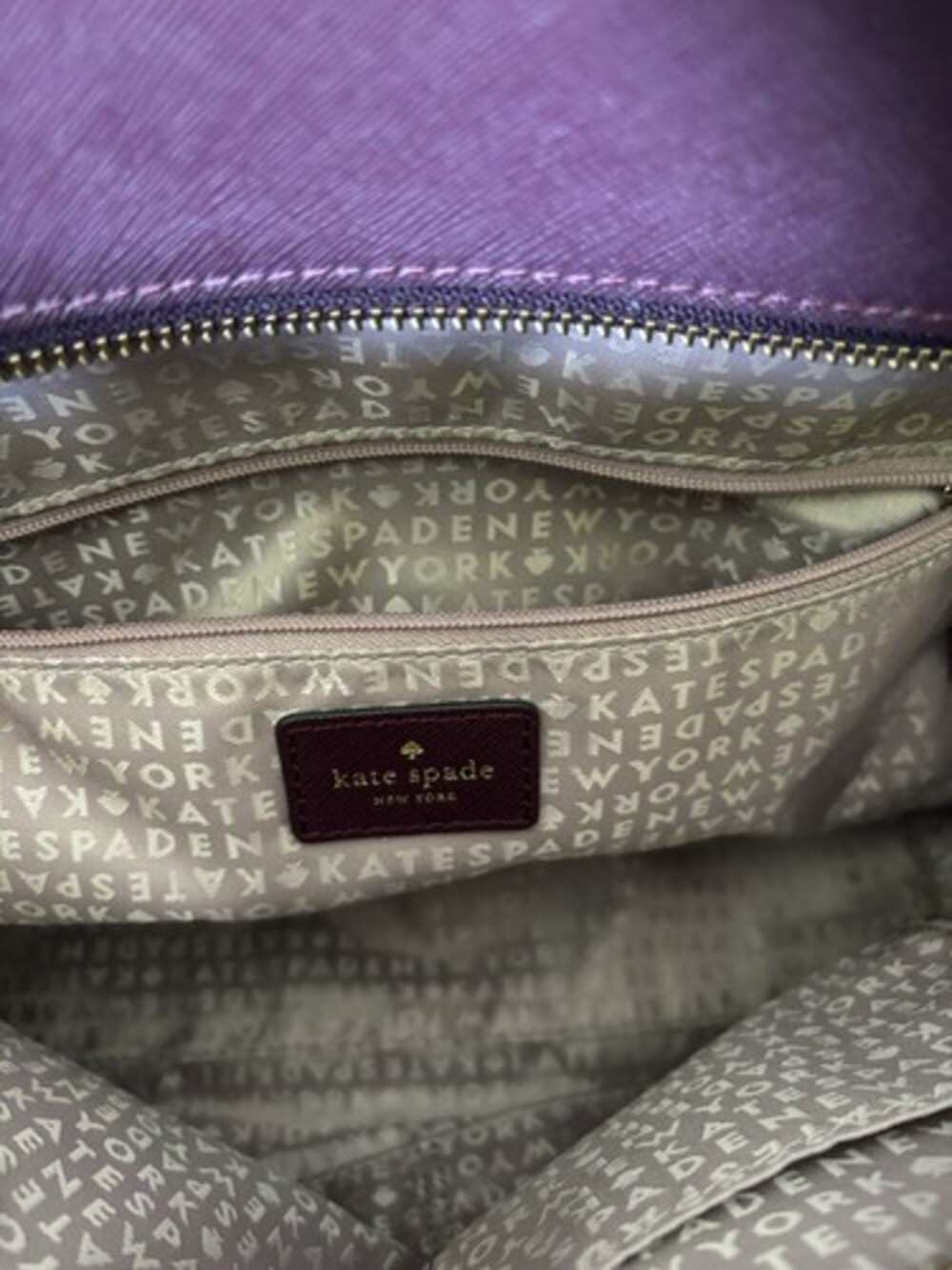 Kate Spade - Deep Plum Calf Hair "Hadlee" Tote - Picture 3 of 7